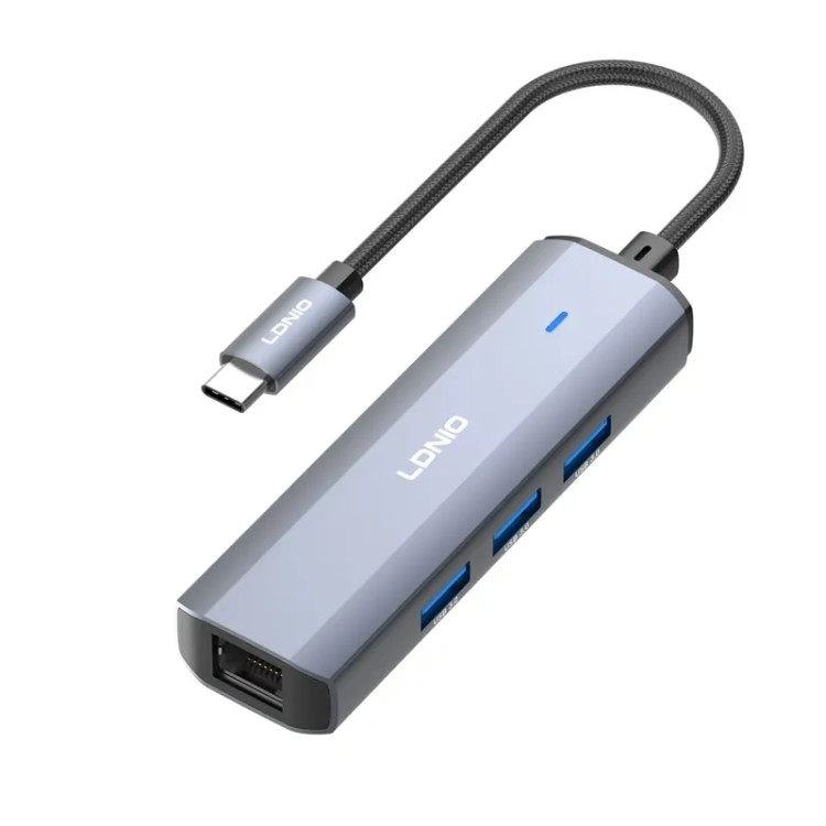 هاب ۴ پورت Type-C الدینیو مدل DS-124C