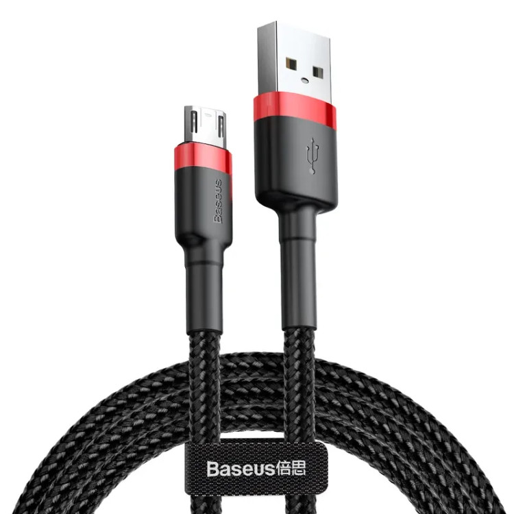 کابل شارژ USB به MicroUSB باسئوس مدل CAMKLF-C91 طول 2 متر