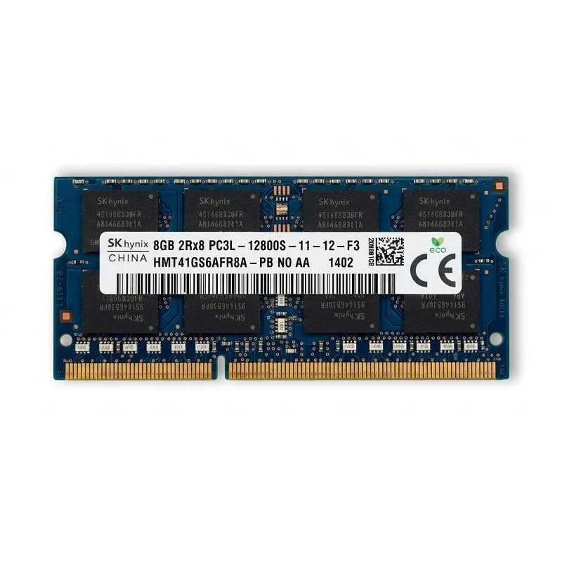 رم لپ تاپ هاینیکس تک کاناله ۸ گیگابایت DDR3 PC3L 12800S CL11 کارکرده