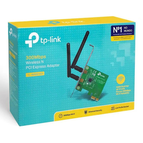کارت شبکه اینترنال بیسیم تی پی لینک مدل TL-WN881ND 300Mbps